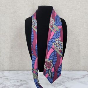 Desert Designs Pink and Blue Vintage Abstract Tie Men's Necktie